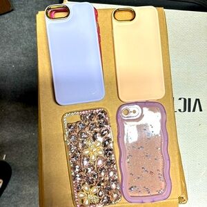 NWOT Set of 4 IPhone SE 2 Phone Cases